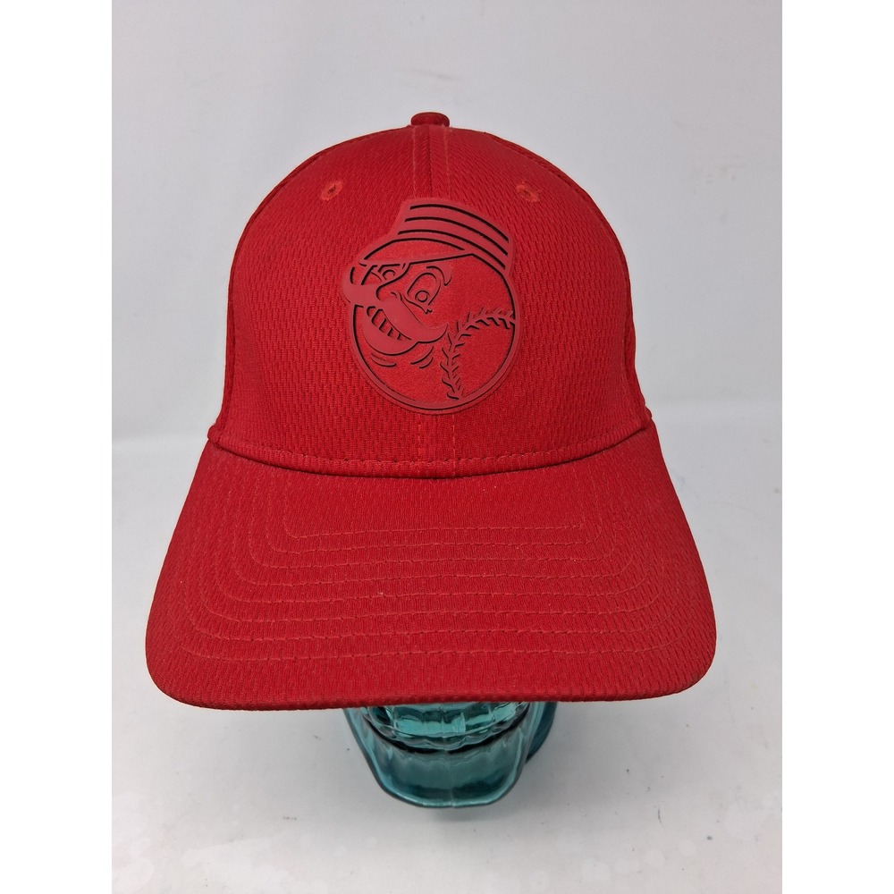 New Era 39THIRTY Cincinnati Reds Mr Redlegs Tonal Red Hat Small Medium